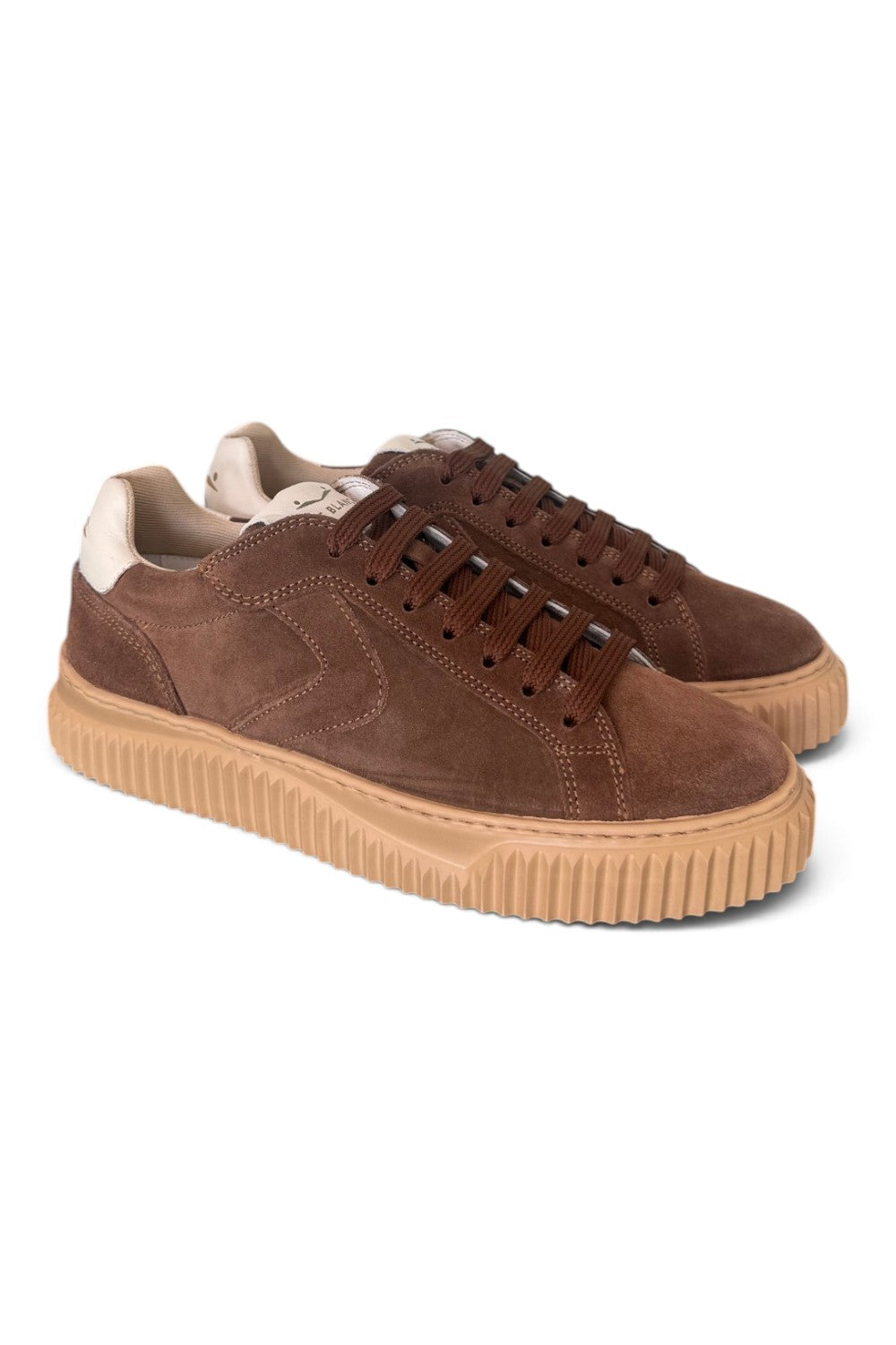 Sneaker Voile Blanche donna Lipari suede moro 