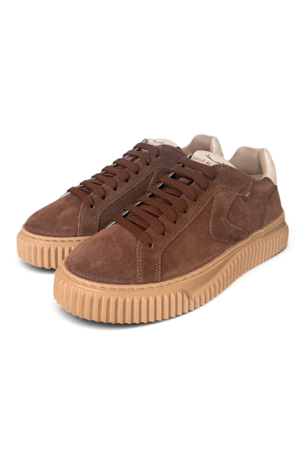 Sneaker Voile Blanche donna Lipari suede moro 