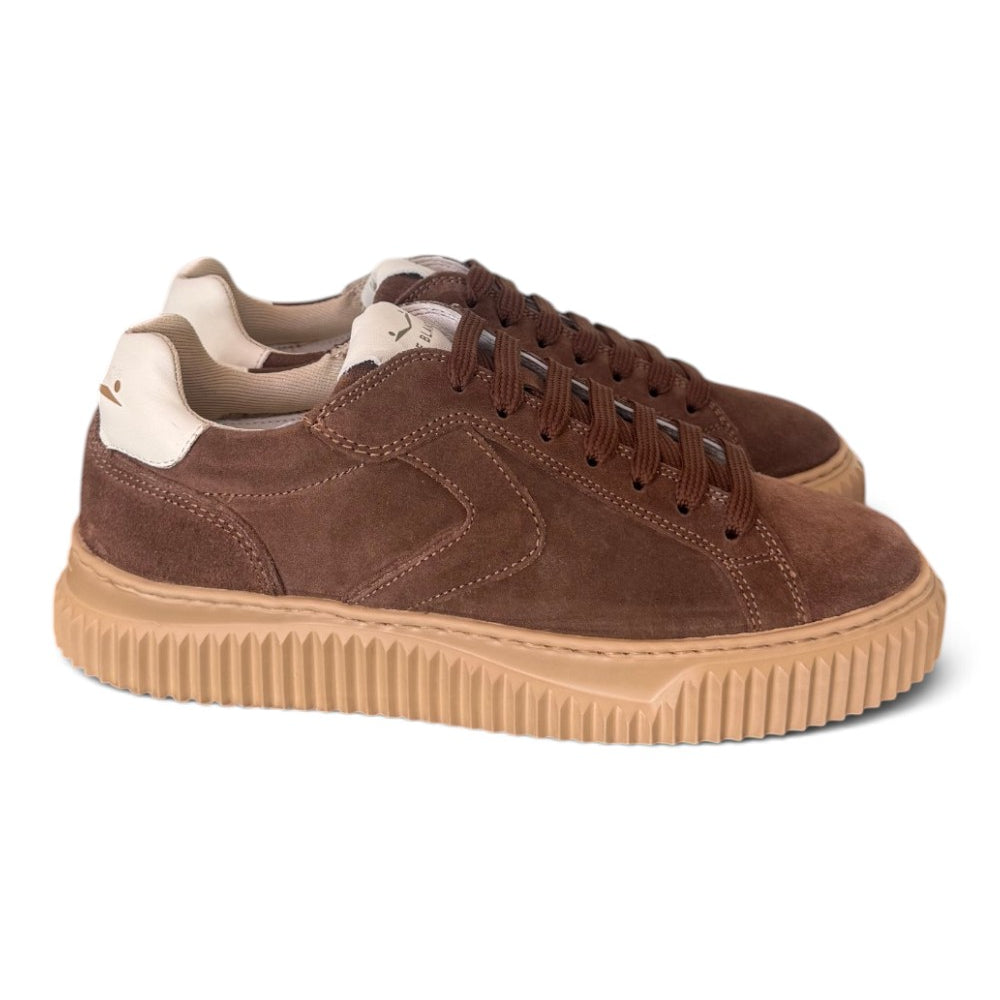 Sneaker Voile Blanche donna Lipari suede moro 