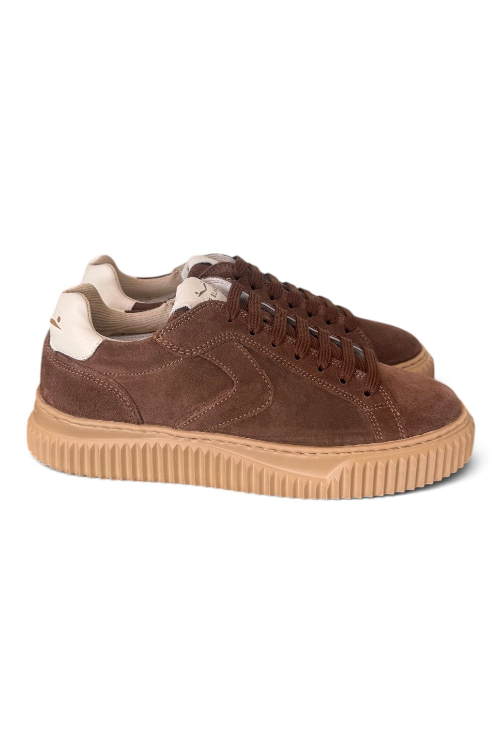 Sneaker Voile Blanche donna Lipari suede moro 