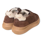 Sneaker Voile Blanche donna Lipari suede moro 