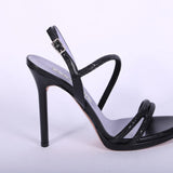 Sandalo plateau strass nero tacco 10 Albano<BR/> 
