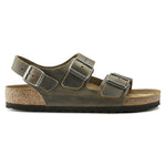 Sandalo Milano pelle verde Birkenstock 