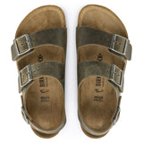 Sandalo Milano pelle verde Birkenstock 