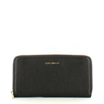 Portafoglio Metallic Soft Zip Around Black<BR/> 