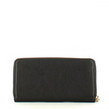 Portafoglio Metallic Soft Zip Around Black<BR/> 