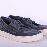 Scarpa barca tela blu Natural World 