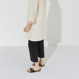 Ciabatta donna Madrid Big Buckle suede nero Birkenstock 