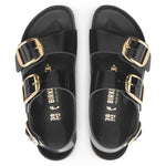 Sandalo Milano Big Buckle shine black Birkenstock 1024211 