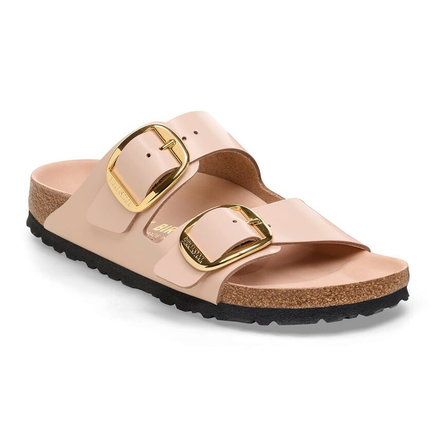 Ciabatta Arizona Big Buckle shine beige Birkenstock 1026553 