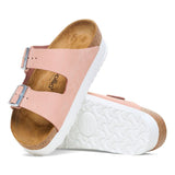 Ciabatta Arizona Papillio birkenstock pink nabuk leahter platform 