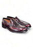 Franco Fedele burgundy brushed loafer