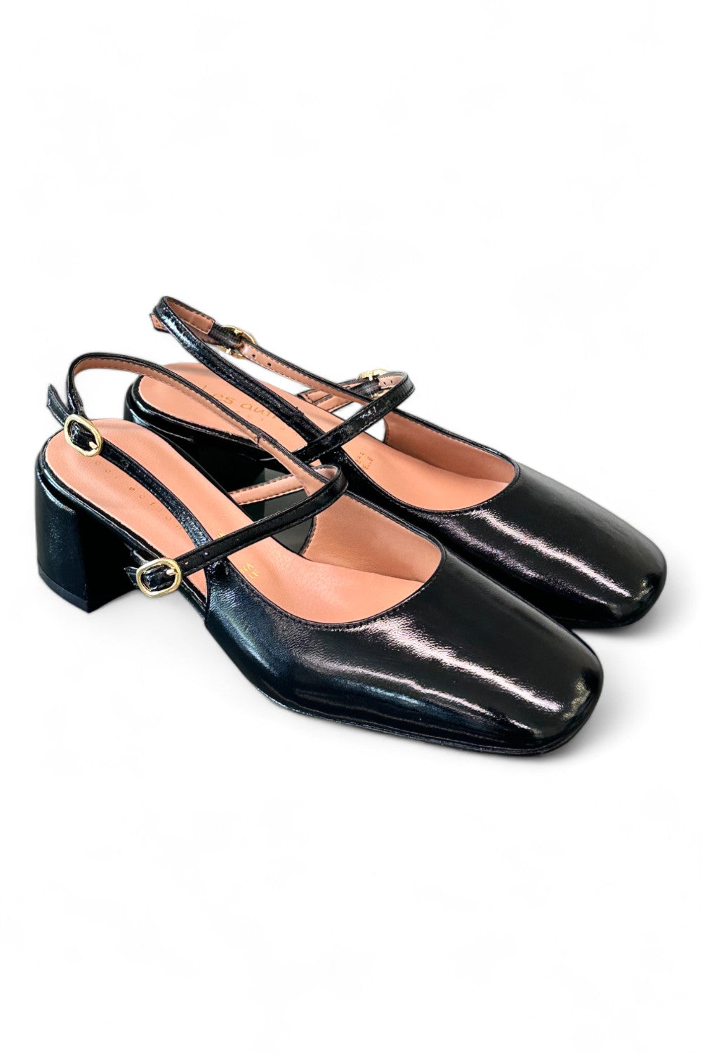 Slingback cintino naplak nero Les Autres tacco 50 
