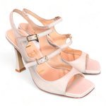 Sandalo cintini burro tacco 90 Matteo Pitti<BR/> 