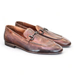 Mocassino accessorio cuoio tuffato Pawelks<BR/> 