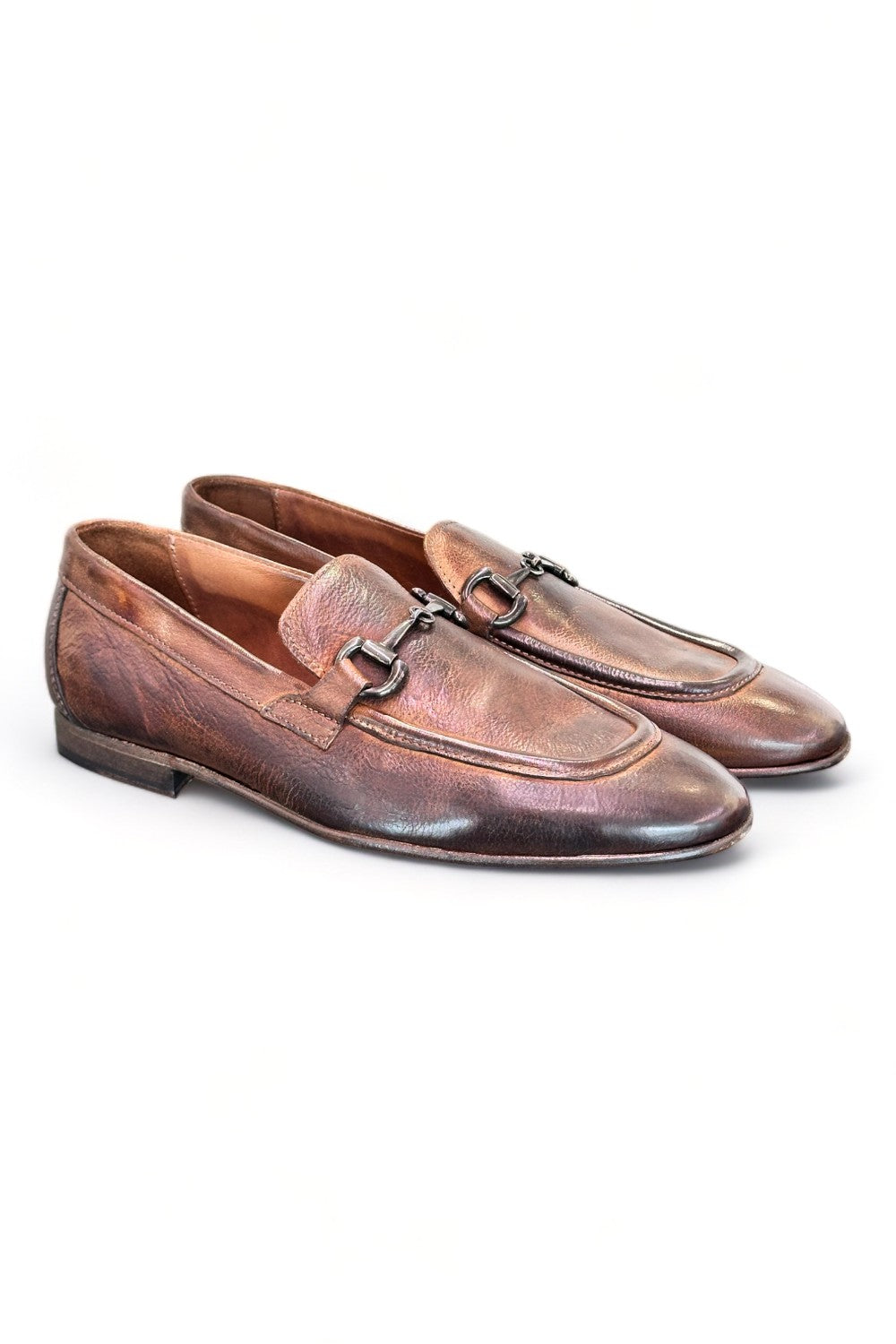 Mocassino accessorio cuoio tuffato Pawelks<BR/> 