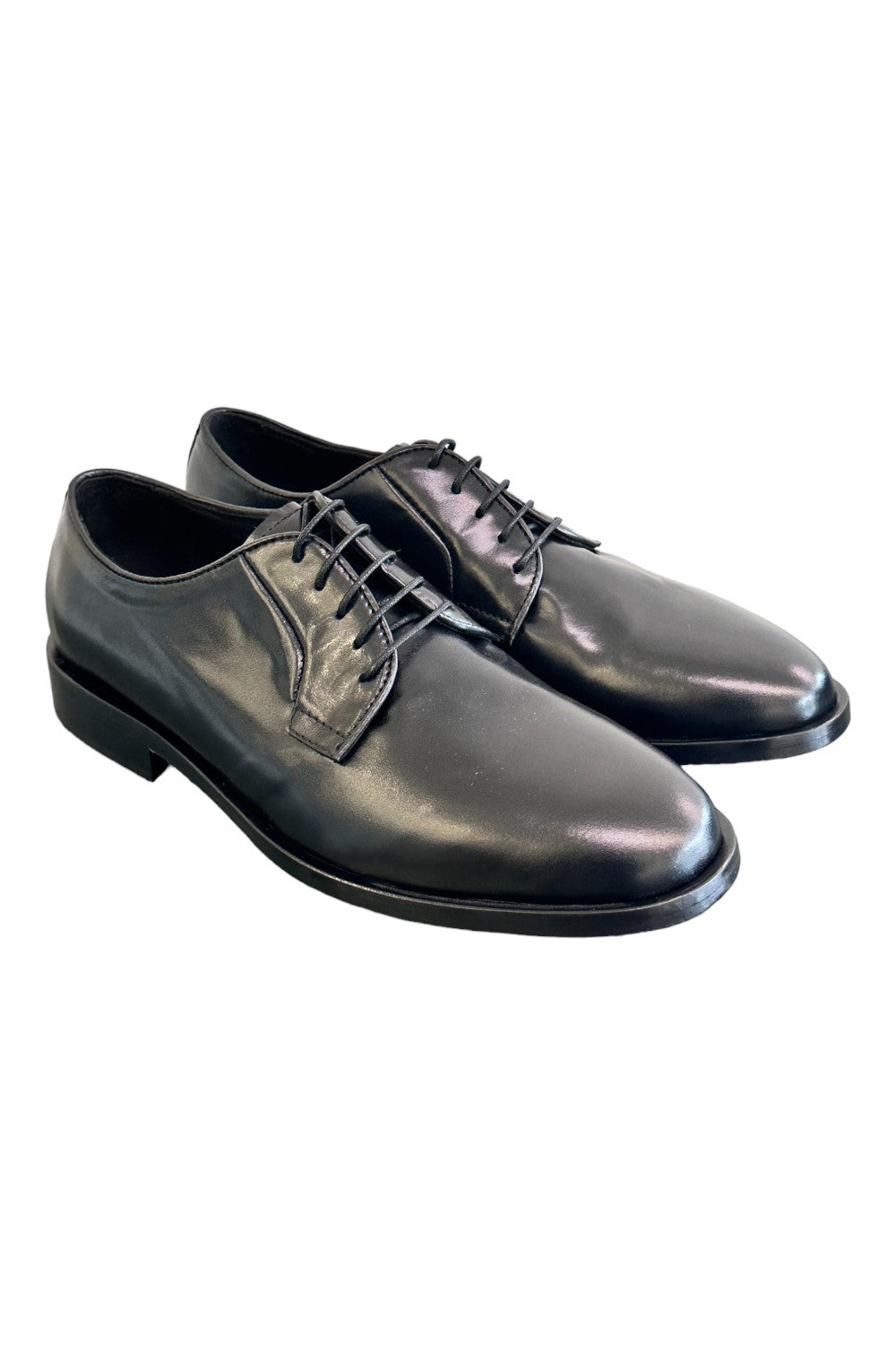 Allacciato liscio elegante nero Pawelks 