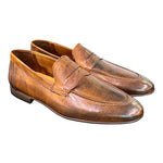 Mocassino cuoio tuffato Pawelks<BR/> 