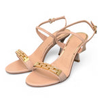 Sandalo Albano nude accessorio tacco 7 
