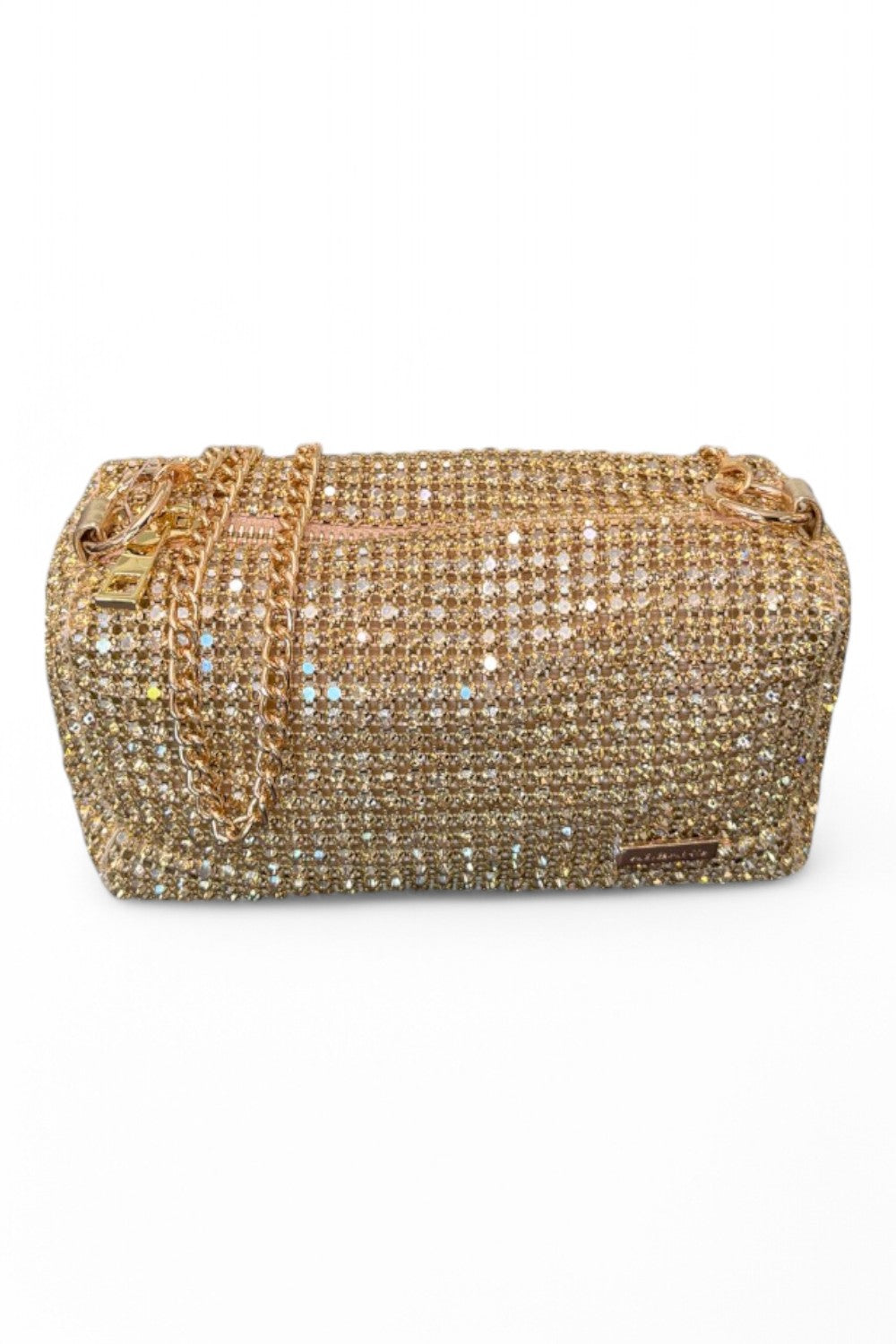Pochette strass crystal oro Albano 