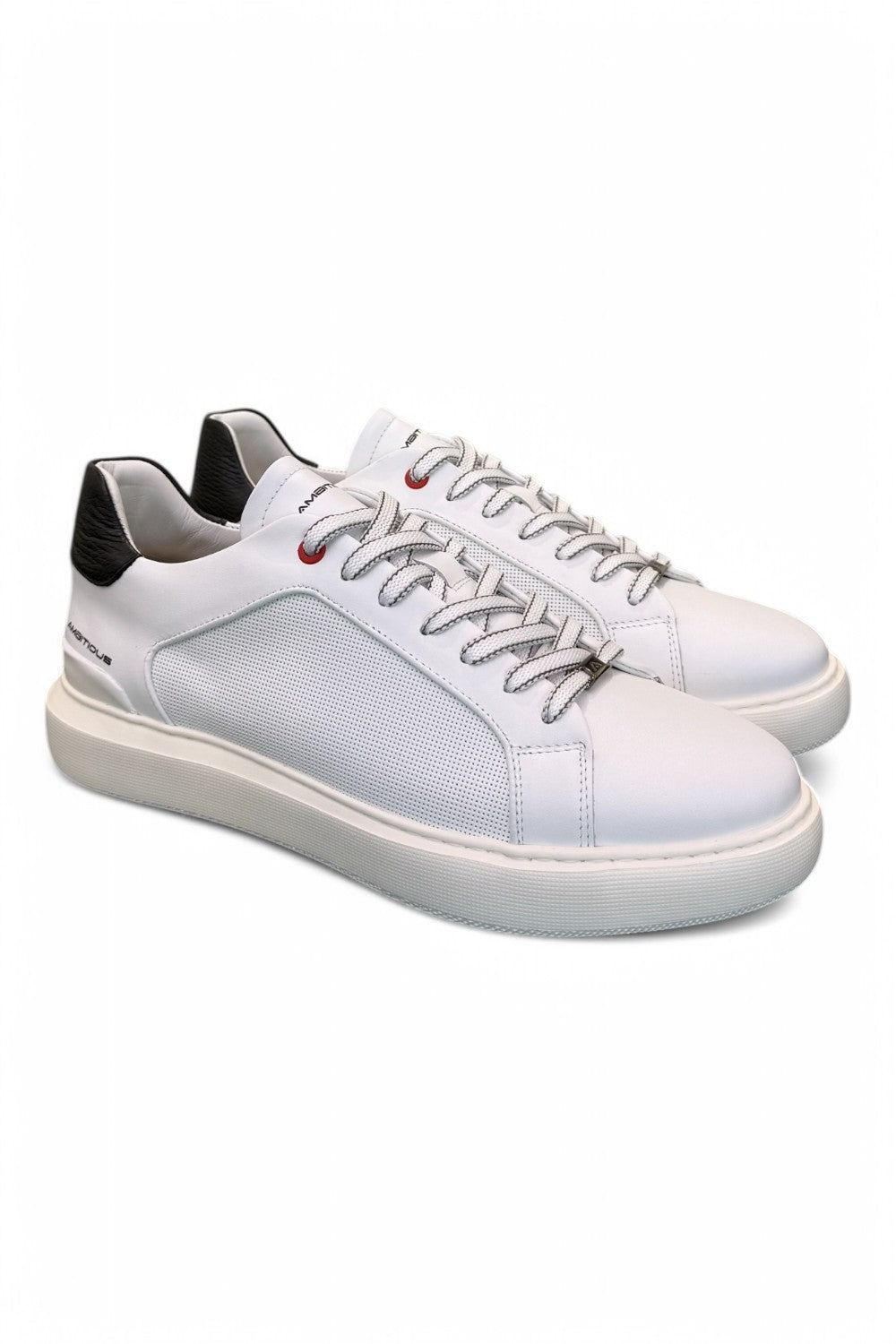 Sneaker eclipse bianca nera Ambitious<BR/> 