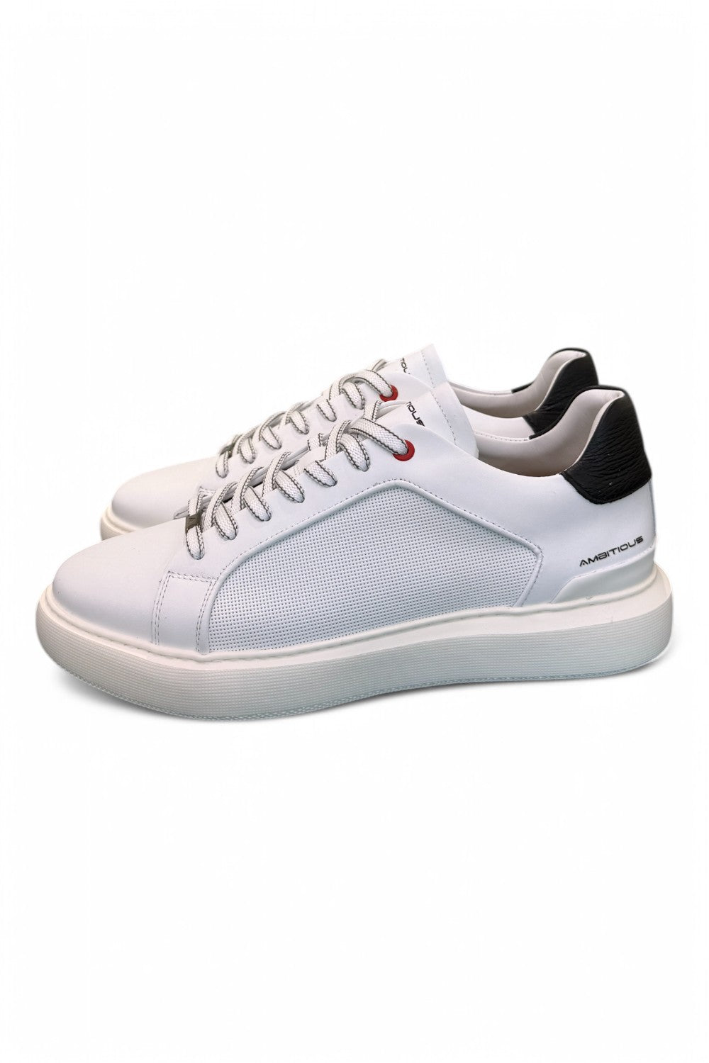Sneaker eclipse bianca nera Ambitious<BR/> 