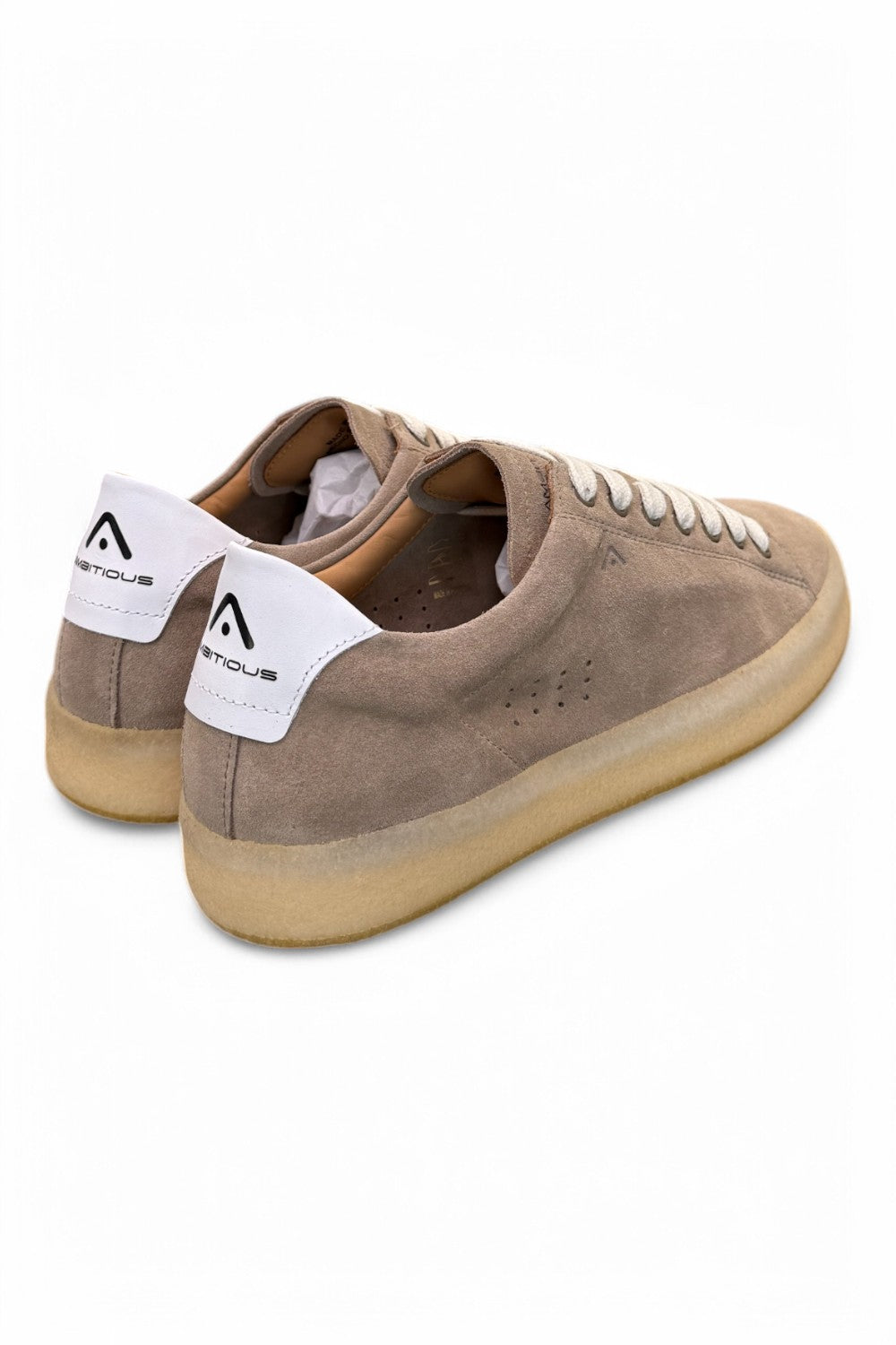 Sneaker camoscio taupe fondo para Ambitious<BR/> 