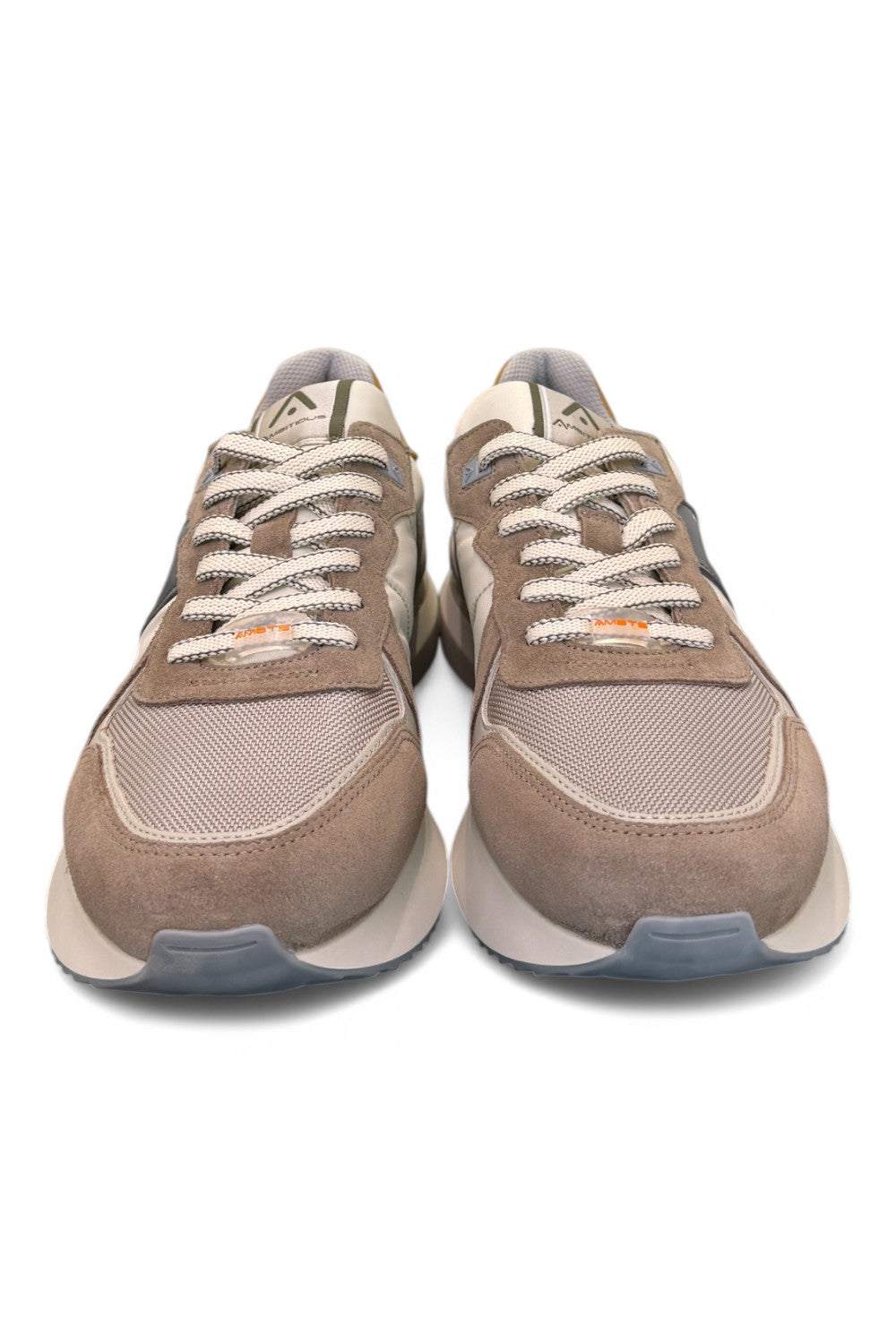 Sneaker running bianco beige Ambitious<BR/> 