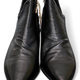 Tronchetto zip asimmetrico nappa nera AS98<BR/> 