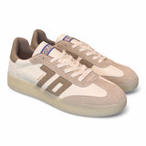 Sneaker uomo  Boston suede bianco beige Back 70<BR/> 