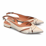 Slingback Bibi Lou incroci naplak bianco flat 
