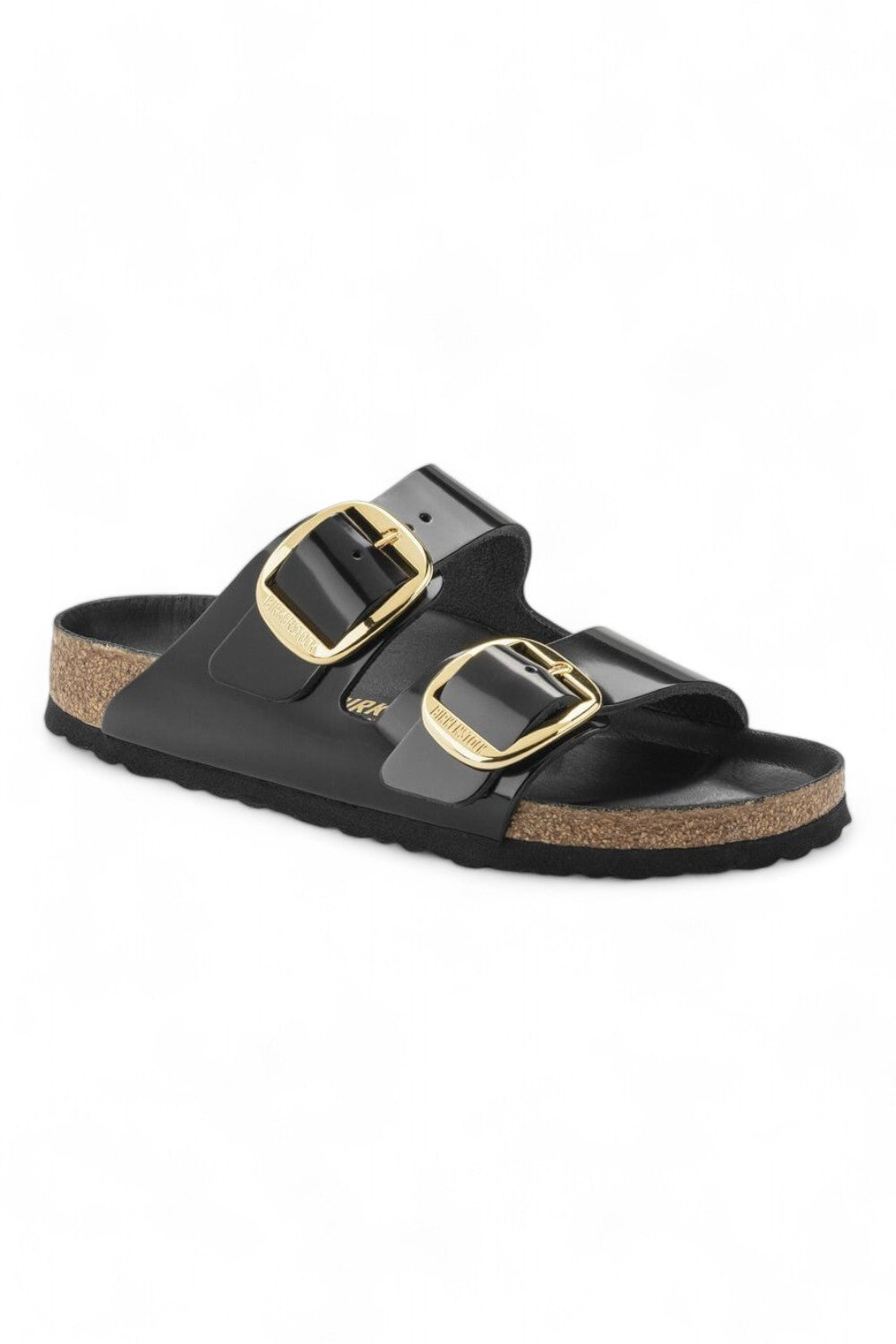 Ciabatta Arizona Big Buckle Shine Black Birkenstock 1021476 