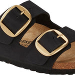 Ciabatta Arizona Big Buckle nabuk Black Birkenstock 1023290 