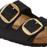 Ciabatta Arizona Big Buckle nabuk Black Birkenstock 1023290 