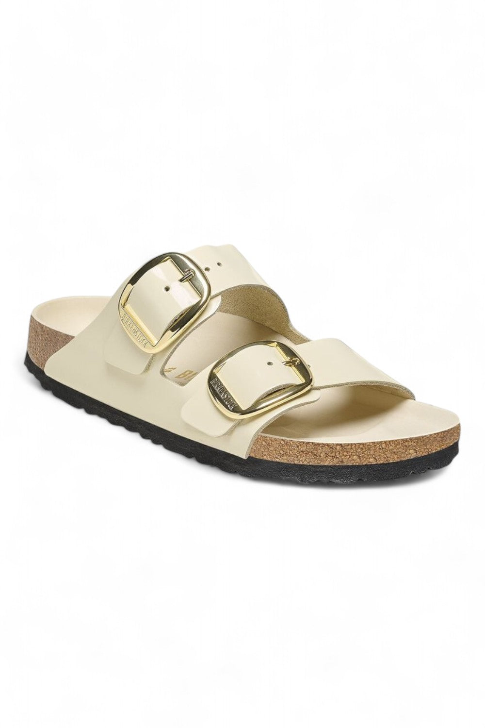 Ciabatta Arizona Big Buckle Shine Ecru  Birkenstock 1021476 