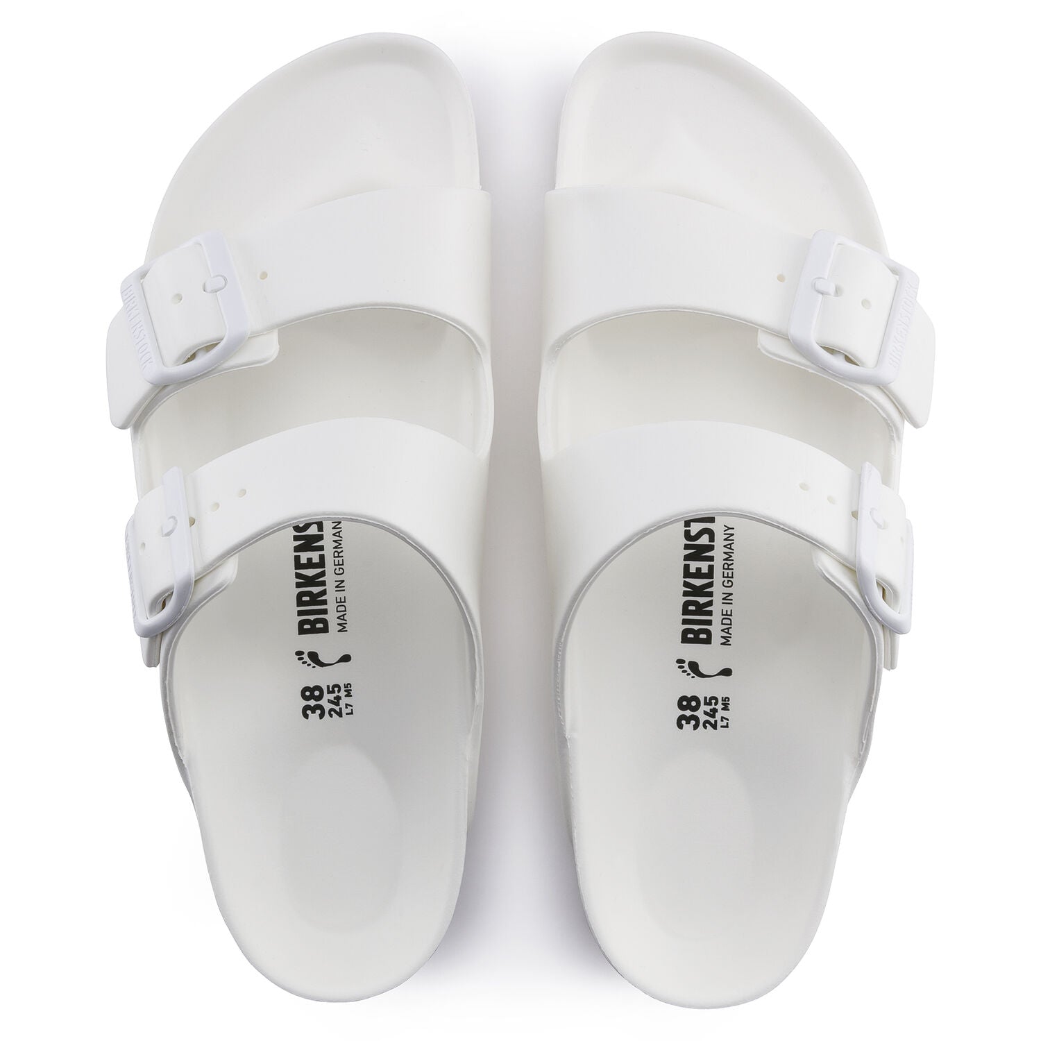 Ciabatta Arizona gomma bianca donna Birkenstock 129443 