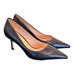 Decolté pelle nera tacco 70 Chiconic<BR/> 