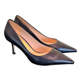 Decolté pelle nera tacco 70 Chiconic<BR/> 
