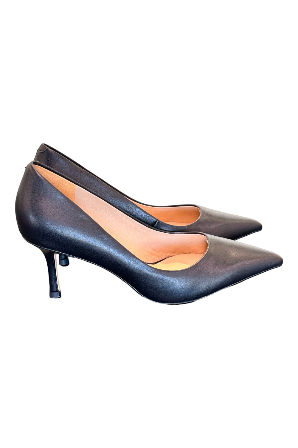 Decolté pelle nera tacco 70 Chiconic<BR/> 