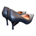 Decolté pelle nera tacco 70 Chiconic<BR/> 