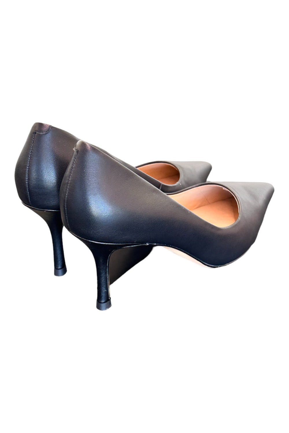 Decolté pelle nera tacco 70 Chiconic<BR/> 