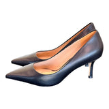 Decolté pelle nera tacco 70 Chiconic<BR/> 