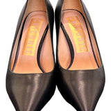 Decolté pelle nera tacco 70 Chiconic<BR/> 