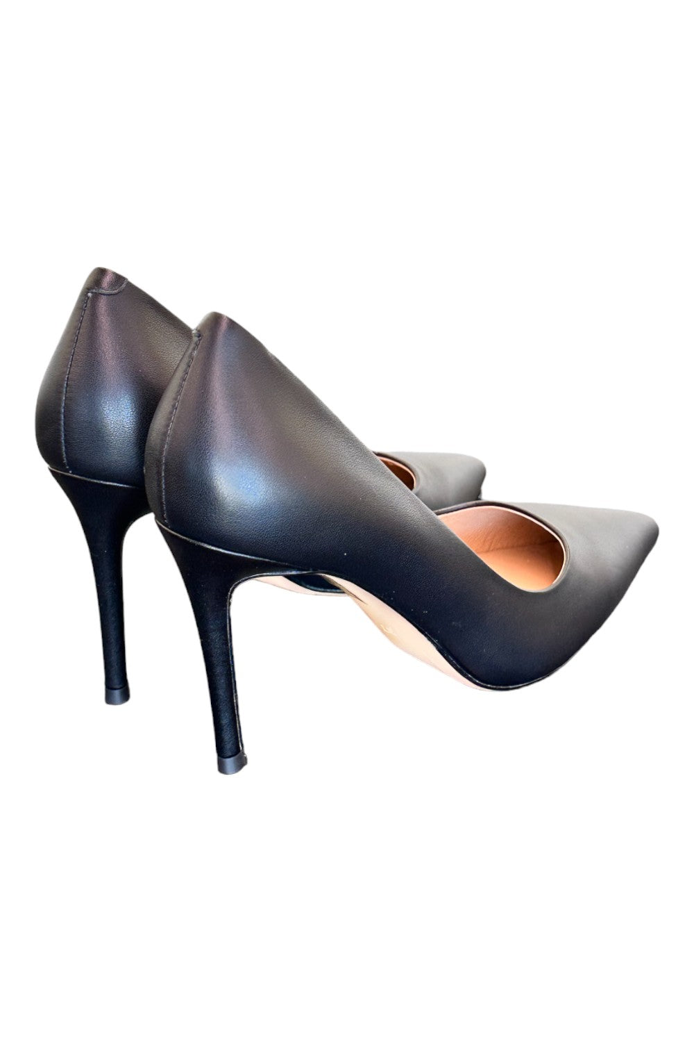 Decolté pelle nera tacco 90 Chiconic<BR/> 