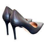 Decolté pelle nera tacco 90 Chiconic<BR/> 