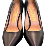 Decolté pelle nera tacco 90 Chiconic<BR/> 