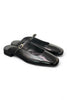 Black naplak slingback clogs Elisa Lanci