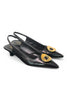 Elisa Lanci black button slingback