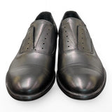 Scarpa uomo no-lace nera F.lli Rennella puntale 