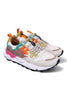 Women's Sneaker Flower Mountain Yamano 3 White Fuchsia 1N11 mesh